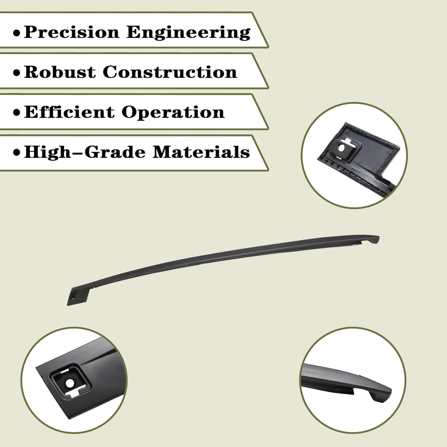 Priprilod Front Windshield Side Trim Left Driver Side Compatible With Honda CR-V 2007-2011#73162-SXS-A01