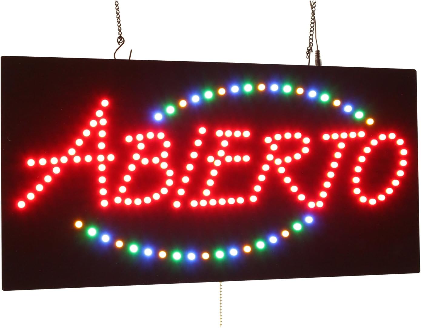 Abierto Sign, 24"x12", 60x30cm, TOPKING, LED, Neon, Florescent, Signage, Signboard, Display, Billboard, Screen, Grand Opening, Gift