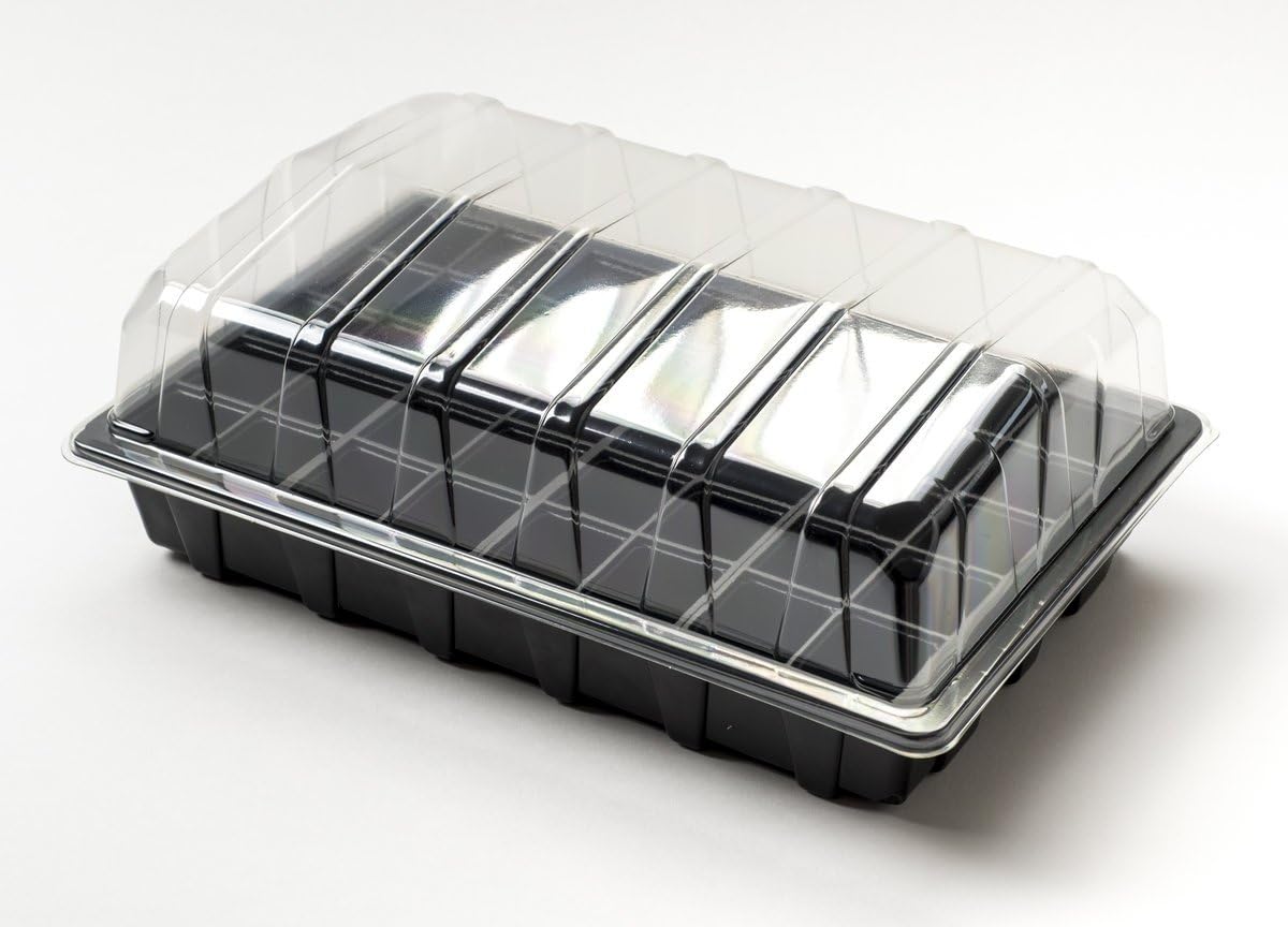 Nutley's Black 40-Cell Full Size Seed Propagator Set Without Drainage Holes (Pack Of 10)