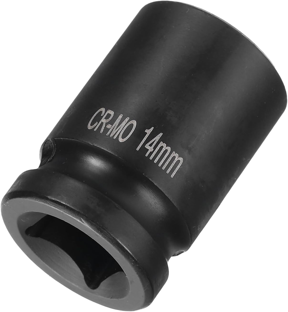 HARFINGTON 4 Point Square Socket 1/2" Drive 14mm Metric Square Impact Socket CR-MO Blackening Standard Wheel Sockets Pneumatic Socket Tool for Auto Repair Mechanical Maintenance Home Use