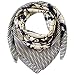 TONY AND CANDICE Women's Square Scarf 100% Polyester Silk Feeling, 33X33 Inch (Color 12)