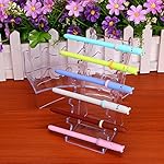 Hipiwe Acrylic Pen Holder Display Stand Clear Makeup Brush Rack Organizer Holder for E-cigarette 6-Slots Nail Brush Eyebrow Fountain Pen Rack Display (Pack of 2) - Image 4