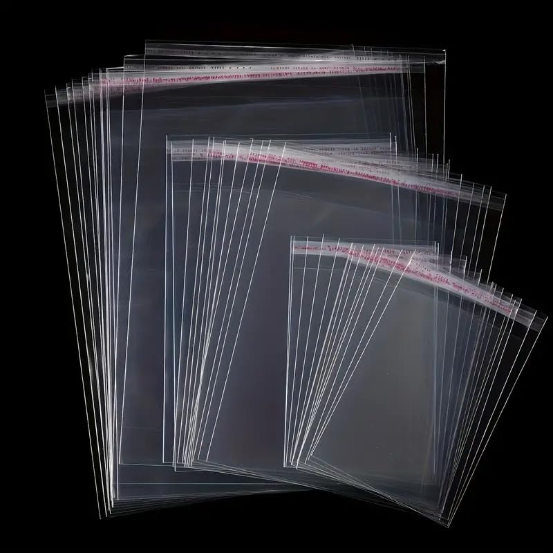 ELVEN Multipurpose Self Adhesive Transparent Poly Bag-Self Sealable Transparent PolythenePouch-Plastic Bag for Jewellery, Toys, Food, Gift Multipurpose Opp Seal Bag 3x3.5 [L-3.5, W-3]Pack of 1000-image-17