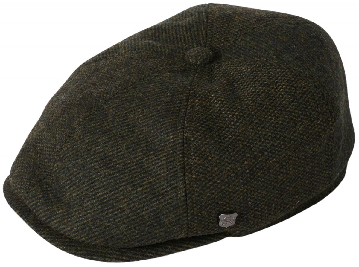 Failsworth Men's Loden Hudson Mix Bakerboy Cap In Size: Small (55Cm)