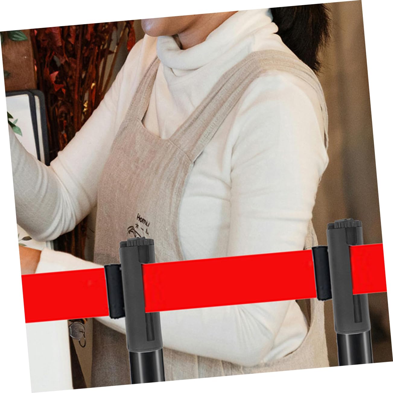 3 Pz Accessori Per La Testa Da Tirare Barriera a Nastro Retrattile Clip Barriera Per Cintura Retrattile Supporto a Parete Per Barriera a Cintura Portafune Per Barriere Black Abs