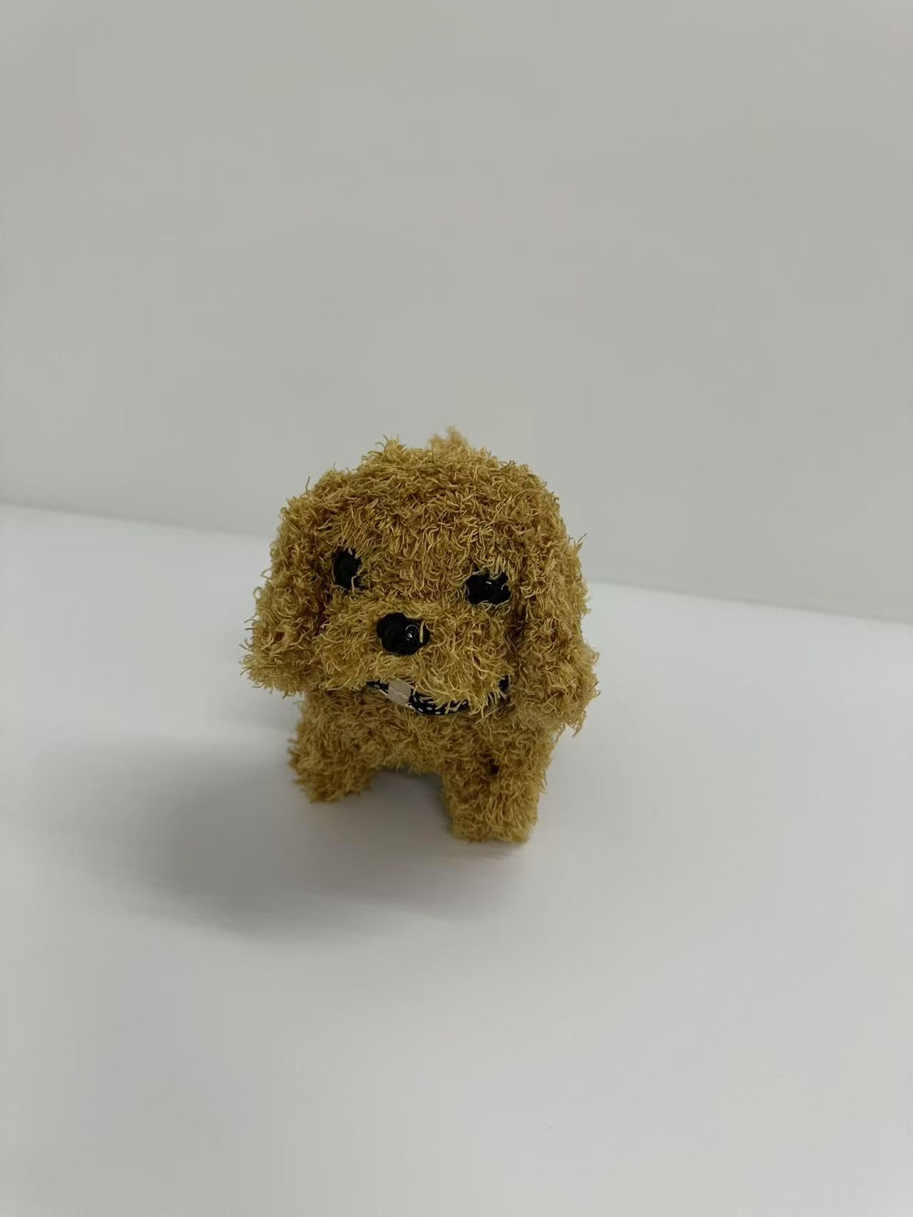 Cane Robot Interattivo, 2x Cagnolino Elettronico Realistico che Cammina e Abbaia - Giocattolo Cane di Peluche con Movimento e Suono - Regalo per Bambini e Bambine 2 3 4 5 6 7 Anni