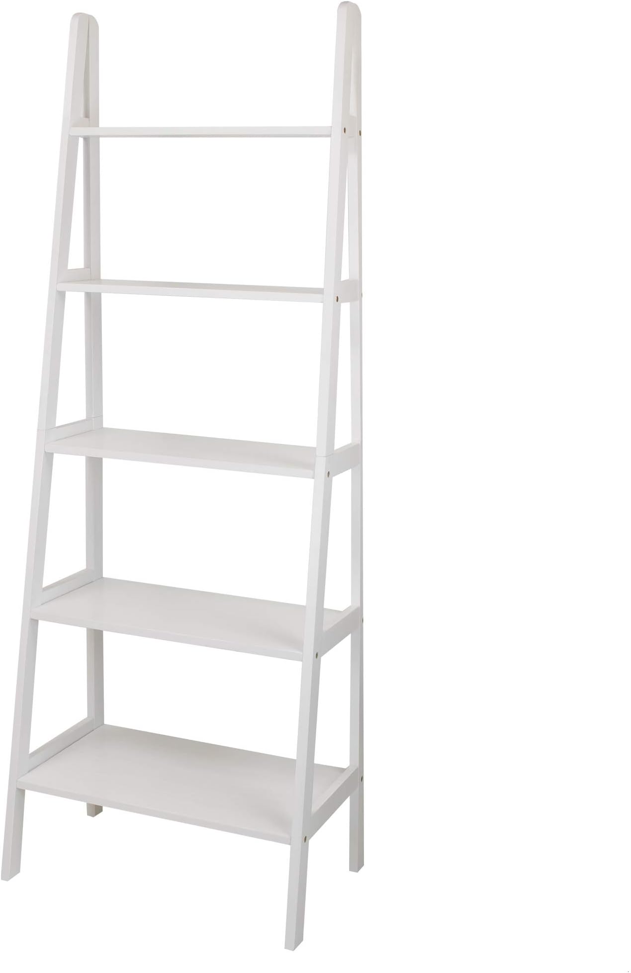 Casual Home Casual Home 176-51 5-Shelf Ladder Bookcase, White