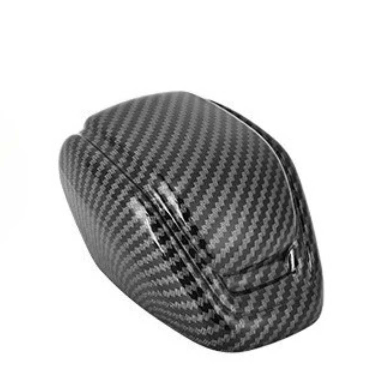 DWTNMEX Gear Shift Knob for Toyota for RAV4 2020-2025 for Highlander for Crown for Kluger Car Gear Shift Knob Head Cover Trim Accessories(Black Carbon Fiber)