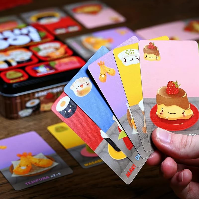 Image of Sushi Go Family Board Game | Fast-Paced Pick-and-Pass Fun for Family Game Nights, Parties, and Friends Gatherings | Easy to Learn, Quick to Play
