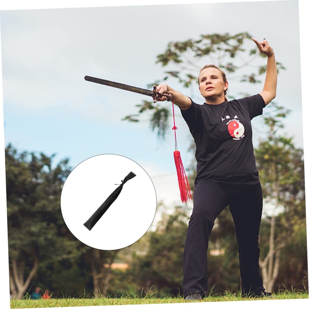 GOOHOCHY Japanese Sword Receive Bag Sword Bag for Carrying Lightweight and Durable Design