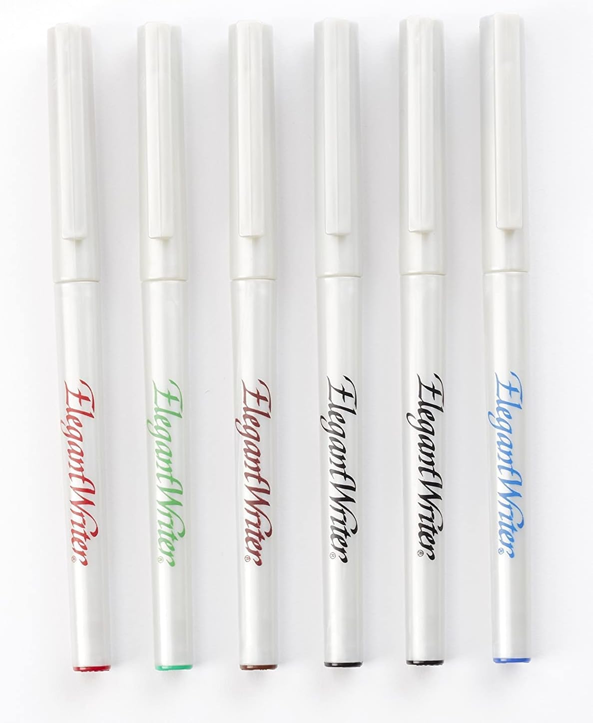 Speedball 2881 Elegant Writer 6 Fine Calligraphy Markers Set, Assorted Colors