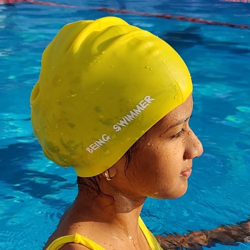 Being Swimmer Flat Silicon Swimming Cap (Yellow) (B0C28QGKKY) Amazon Price History, Amazon Price Tracker