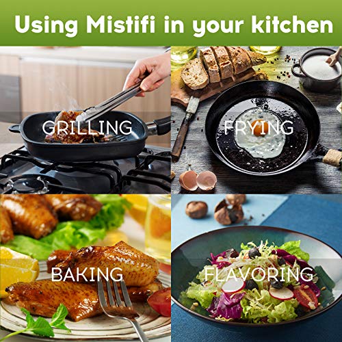 Mistifi Oliver Oil Sprayer For Cooking, Spray Bottle 6Oz, Non-Aerosol Refillable Dispenser Oil Mister Fs601 Green Vegetable #TOP3