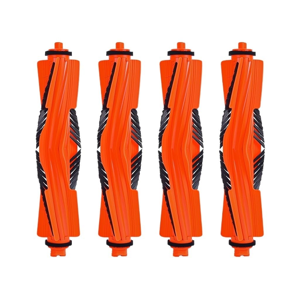 VIXWDRUTY Main Brush，Compatible For Xiaomi，Robot Vacuum S40 OV81 H40 OV51 Central Brushes V-shaped Design Brush Roll Replacement Accessories(4pcs)