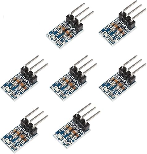 Paquete de 7 convertidores de 3.3V DC-DC Buck 3 pines AMS1117-3.3V DC 4.75V-12V a 3.3V Regulador de voltaje reductor fuente de alimentación 800mA