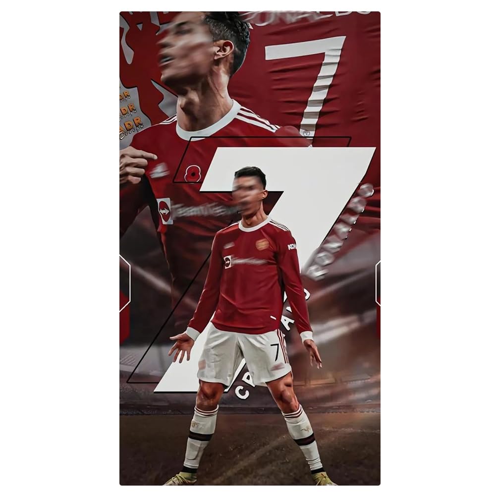 Toalla De Playa De Microfibra CR7: Gigante 140x70cm De Secado Rápido Con Estampado De Estrella De Fútbol - Regalo Perfecto Para Fans De Ronado