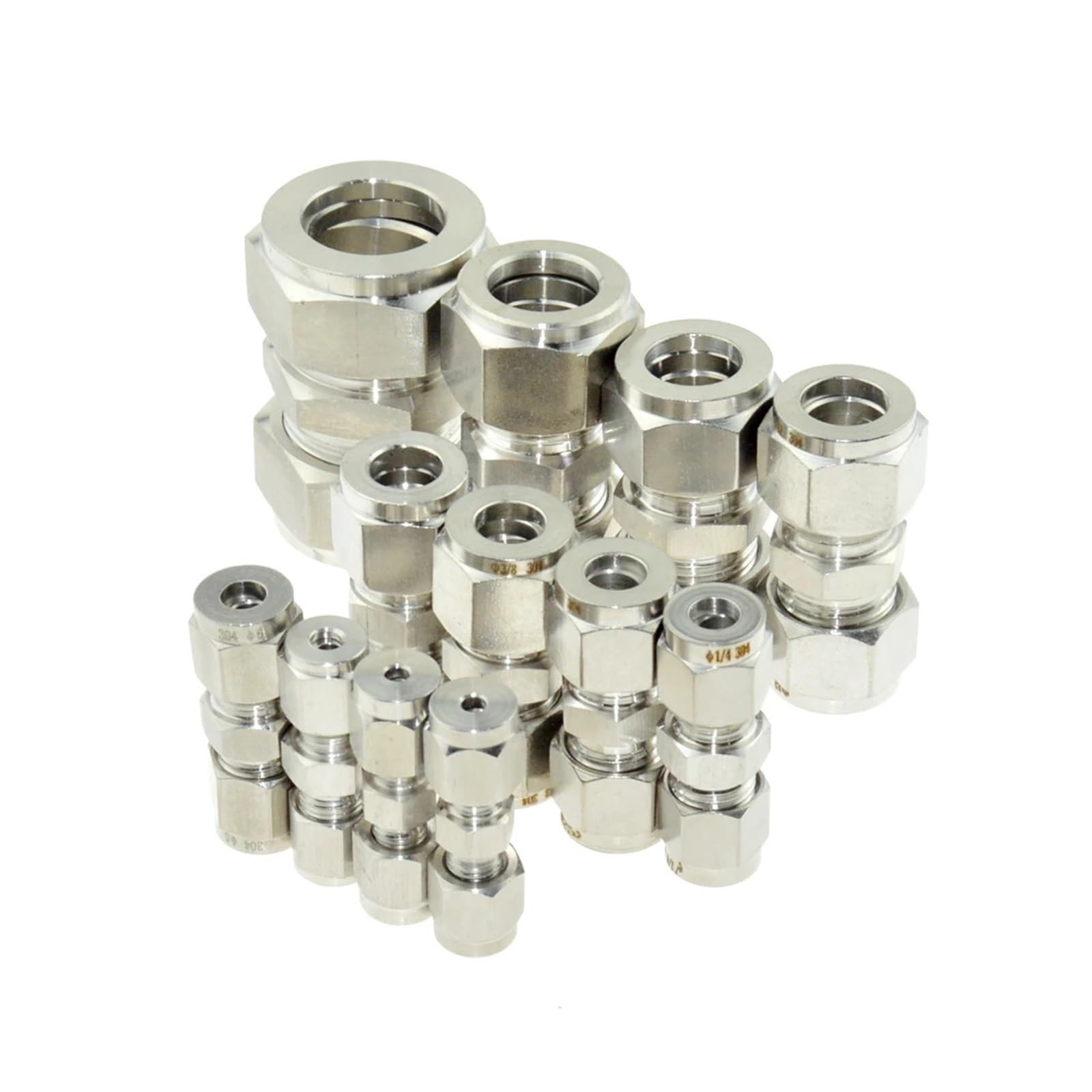 1pc Stainless Steel Pipe Fittings Equal 6mm 8mm 12mm 16mm 1/4