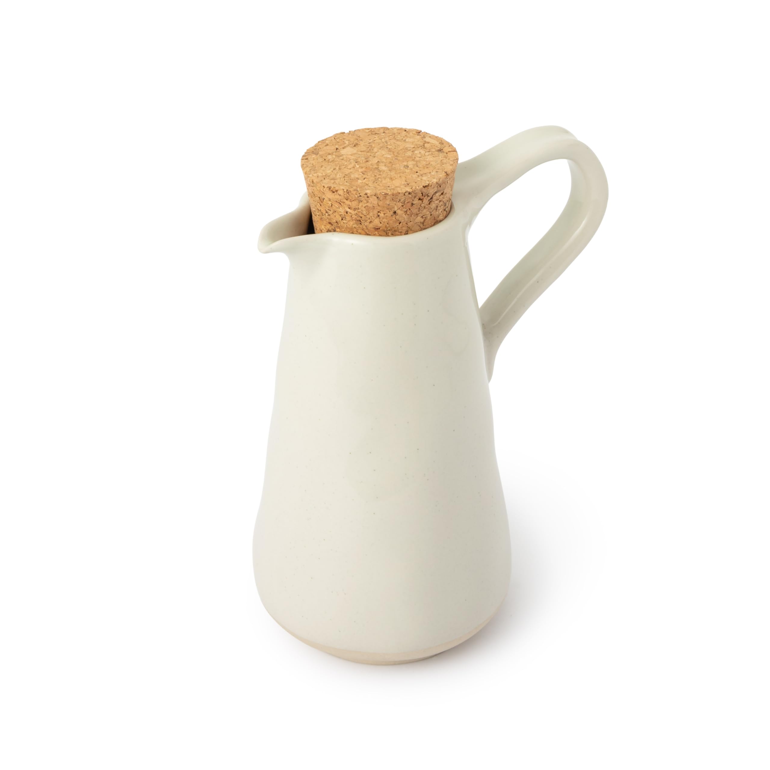 Jamie Oliver Big Love Delightful Drizzler, 450Ml Stoneware Oil Pourer With Cork Lid, Dispenser Bottle Perfect For Olive Oil, Vinegar And Sauces, Dishwasher Safe