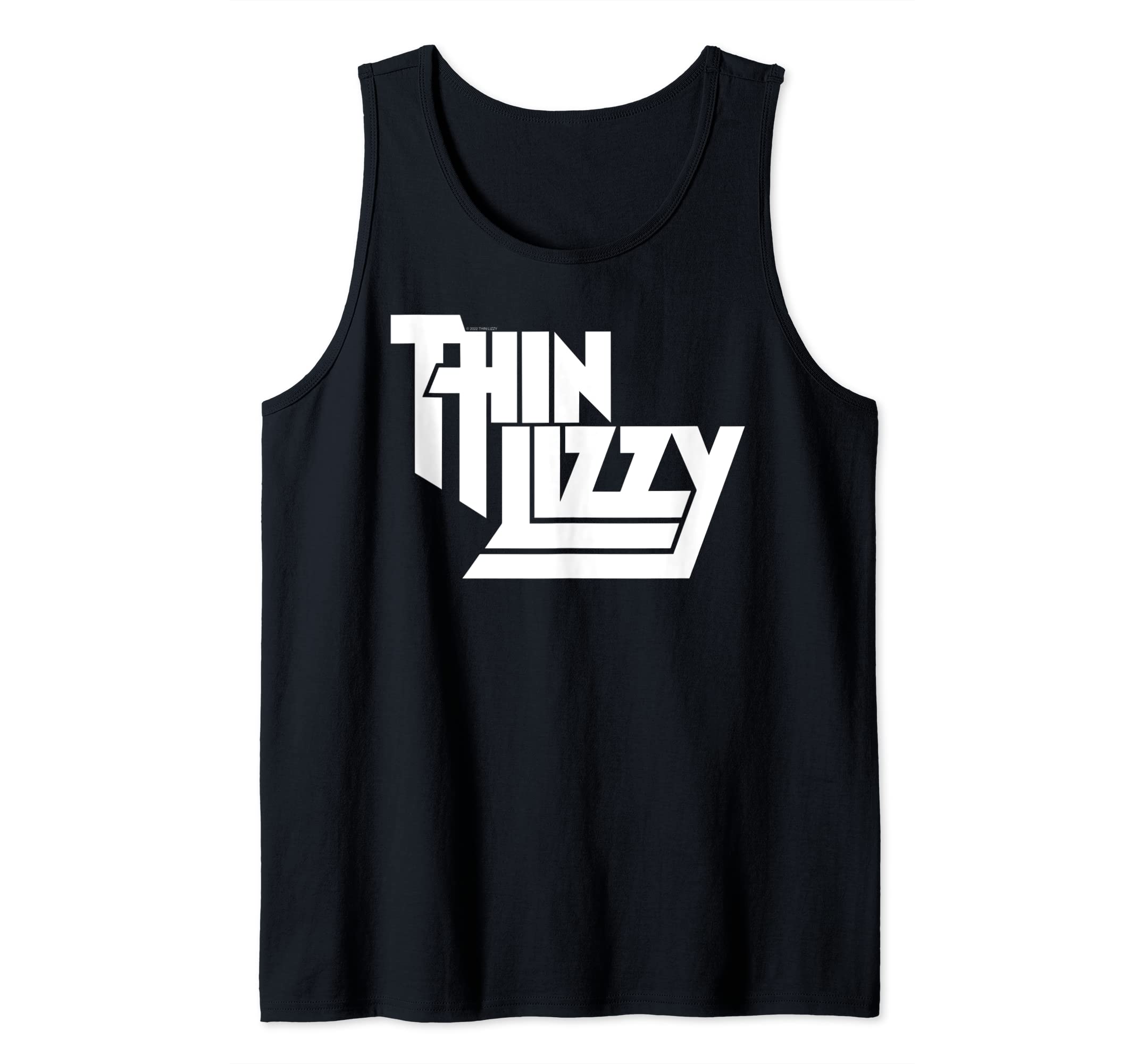 Thin Lizzy OfficialThin Lizzy – White Stacked Logo Tank TopOEKO-TEX STANDARD 100
