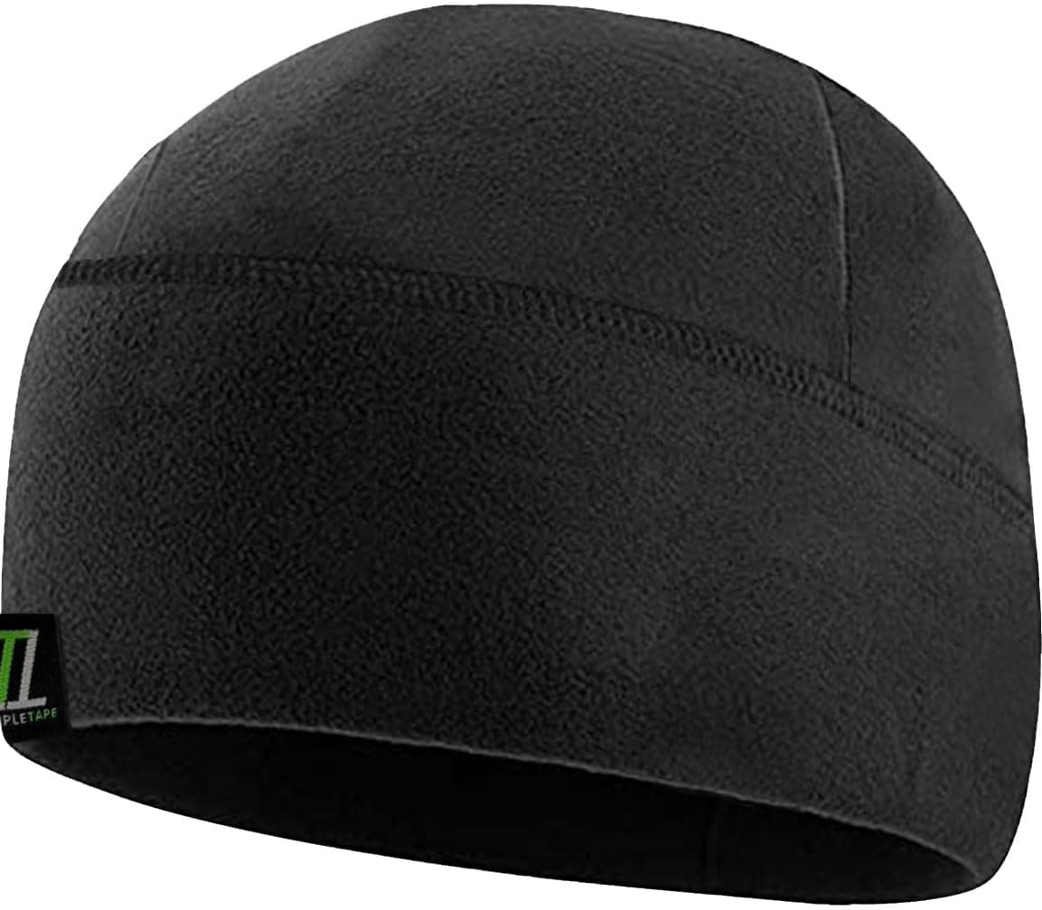 Temple Tape Tactical Fleece Watch Cap Beanie – Skull Cap Fleece Hat – Mens & Women