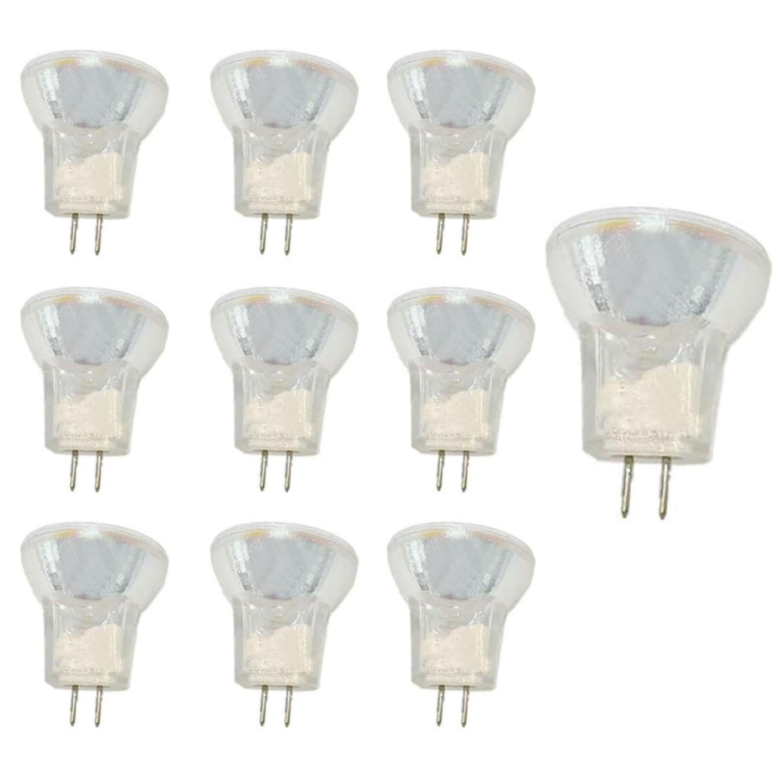 Lampadine Alogene Mr8 6V 5W Riflettore Alogene Faretti MR8 6V 10W Faretto Alogeno Lampadina G4 Bi-Pin Base Spotlight Per Strumenti Meccanici A Bassa Tensione 10Pc 20W