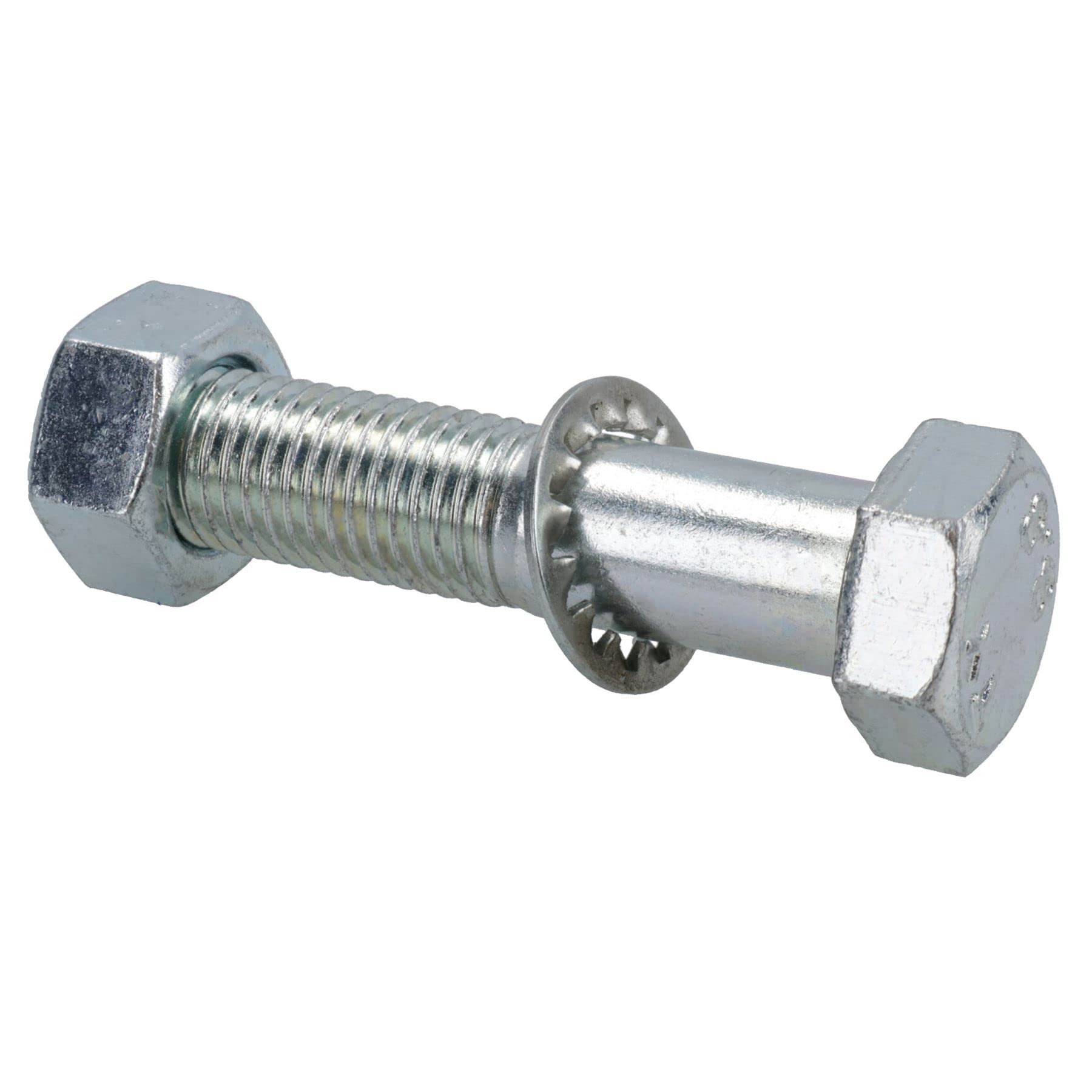 AB Tools Kit Bulloni Traino M16x65mm - Confezione 100 Pezzi Con Dadi E Rondelle, Acciaio 8.8 Per Fissaggi Fino A 3.5t