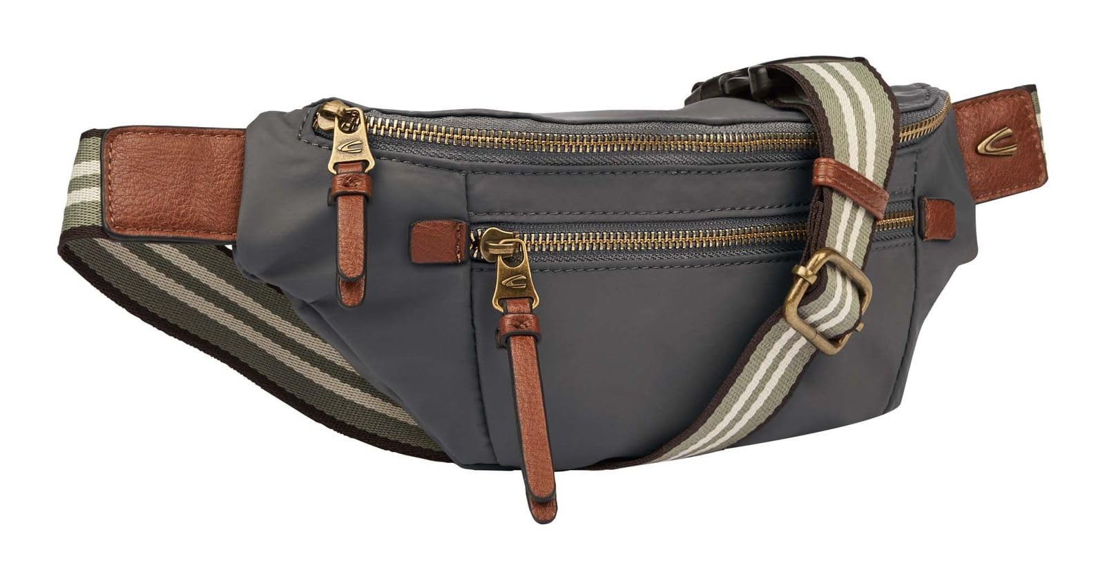 camel active Women's Bari Belt Bag M Handbag, Dark Grey, M