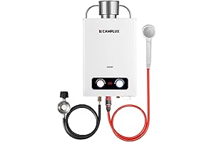 CAMPLUX 10L Portable Tankless Water Heater for Camping