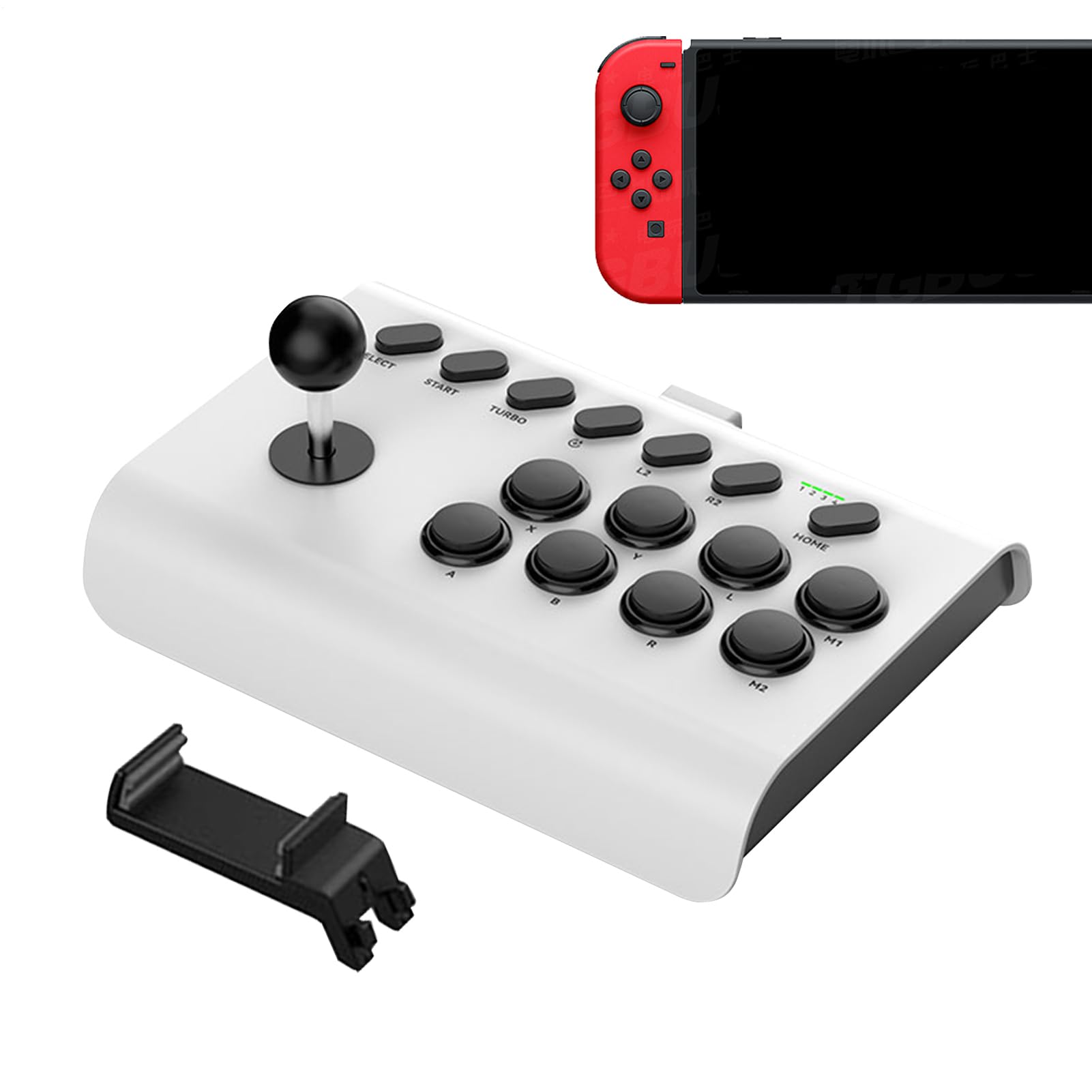Arcade Fight Stick - de lucha retro, de lucha | Joystick de arcade nostálgico, joystick de lucha de juegos de arcade con funciones Turbo Macro para PC y consolas de juegos retro