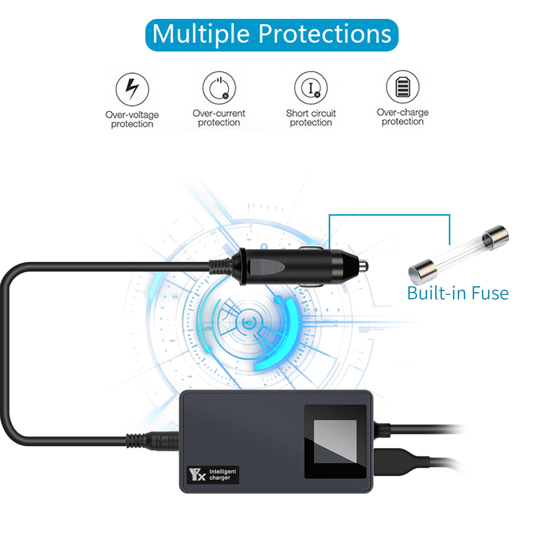 Cargador de batería de coche LCD para DJI Air 3S, Air 3 Drone, 3 en 112 voltios, accesorios de hub de carga rápida