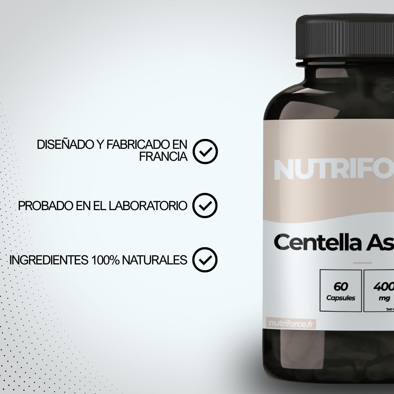 Centella Asiática (Gotu Kola) – Piel, Circulación y Antiinflamatorio Natural – Memoria y Estrés – Cápsulas – Fabricado en Francia