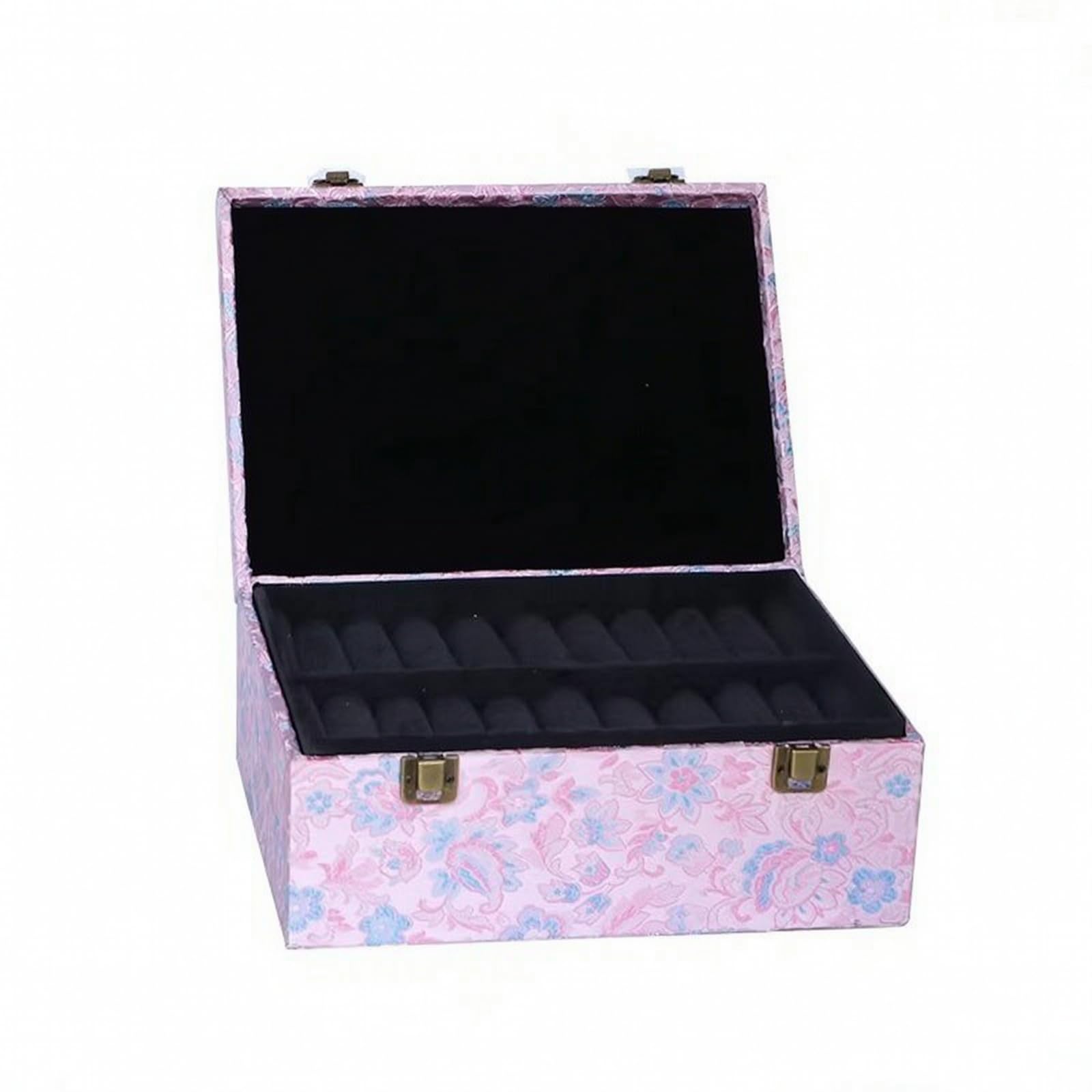 Harilla Organizador Pulseras Seguro, Rosa, 20 Ranuras