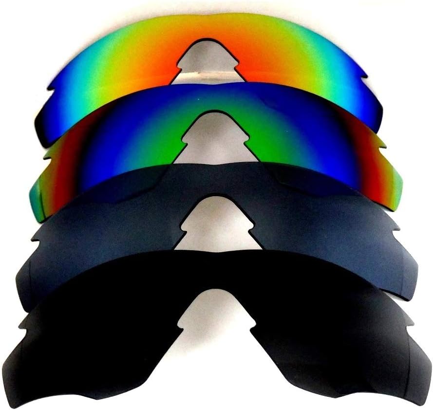 Replacement Lenses For Oakley M2 Frame Black&Titanium&Green&Red Polarized 4 Pair