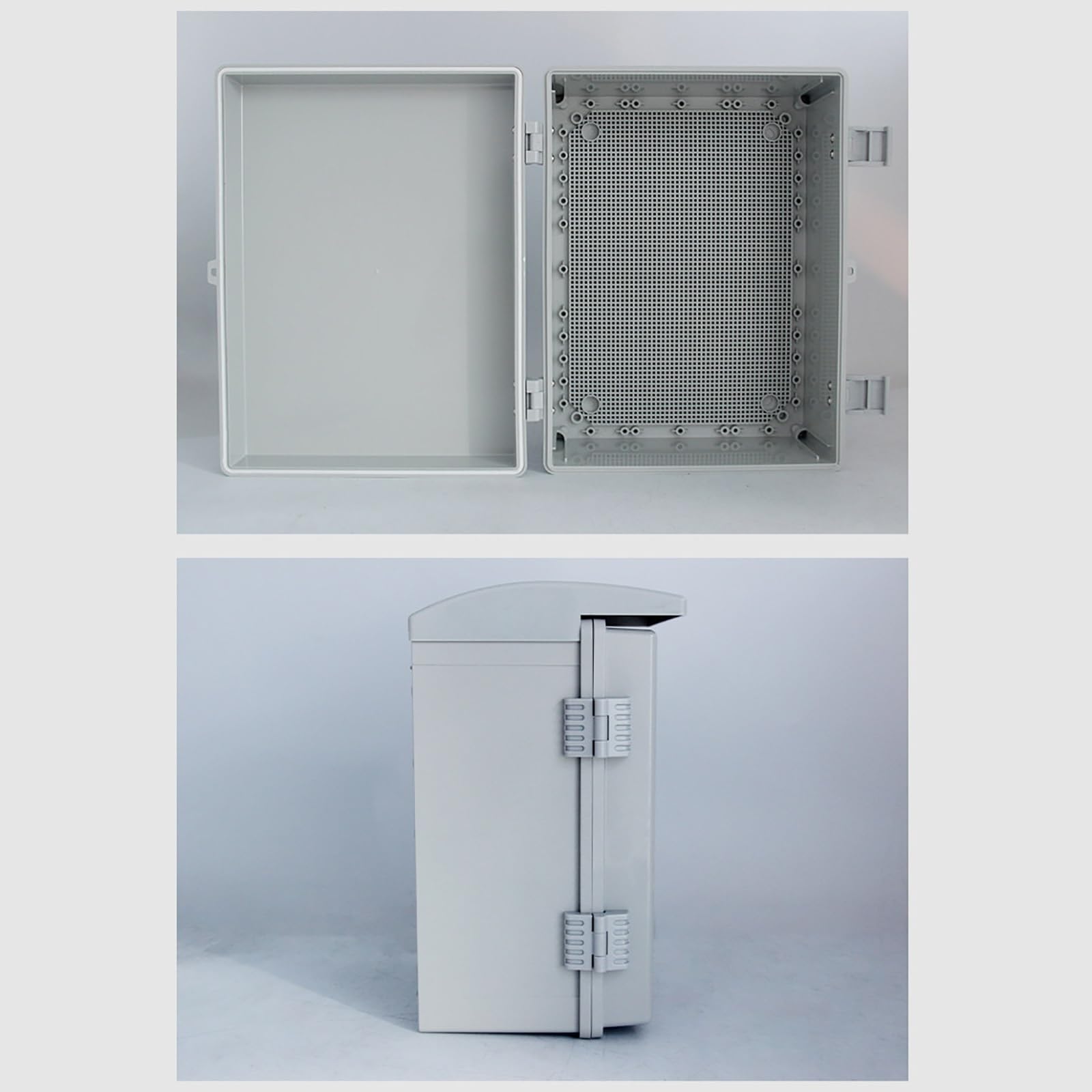 Armario Electrico de ABS, Caja Estanca Exterior Electrica, Cuadro Electrico Superficie IP66, Diseño con Visera Protectora contra la Lluvia(50x40x20 cm/20x16x8 in)