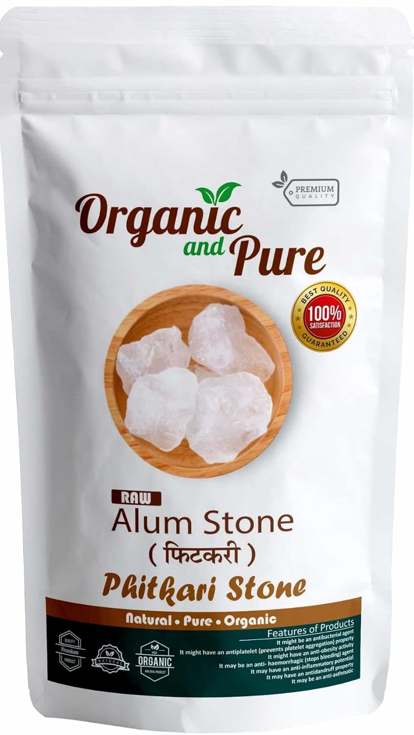 Organic and Pure Alum Stone Block Phitkari Alum Stone Fitkari Stone