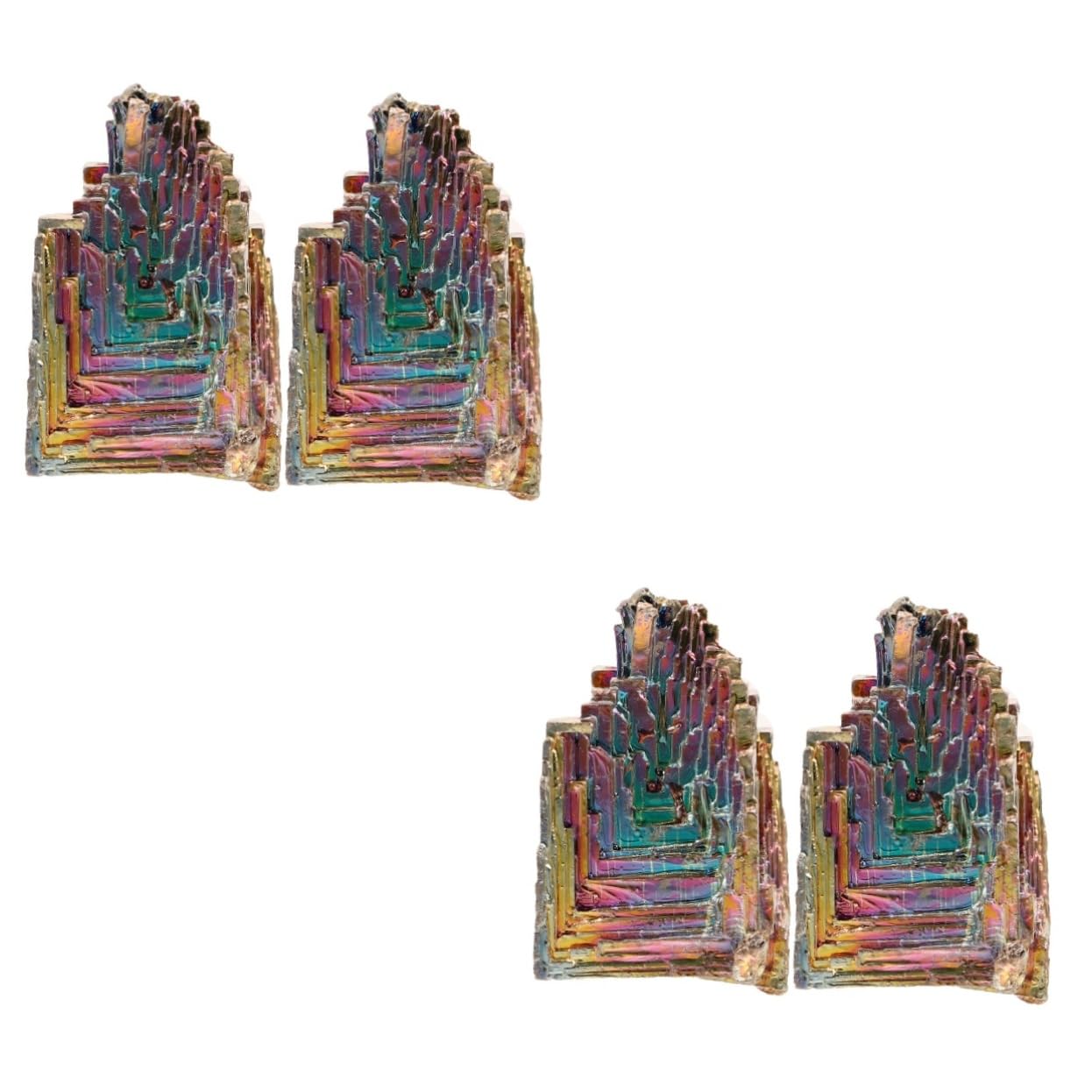 Décoration bureau avec ce lot de 2 cristaux de bismuth pour étagère chic