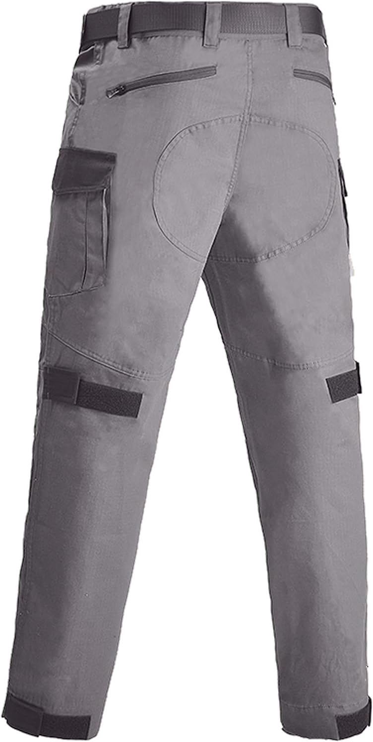Tactical Pants Tactical for Men Water Resistant Ripstop Multi-Pocket Paintball Airsoft Combat with Knee Pads