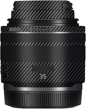 35 1.8 Camera Lens Skin Coat Wrap Protective Film Body Decal Anti-Scratch Sticker Accessories for Canon RF 35mm F1.8 Macro is STMCarbon Fiber Black