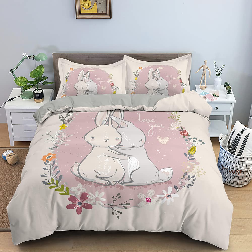Copripiumino Matrimoniale 240x220 Cm Lupo Bianco - Set Letto In Microfibra Con Cerniera E 2 Federe