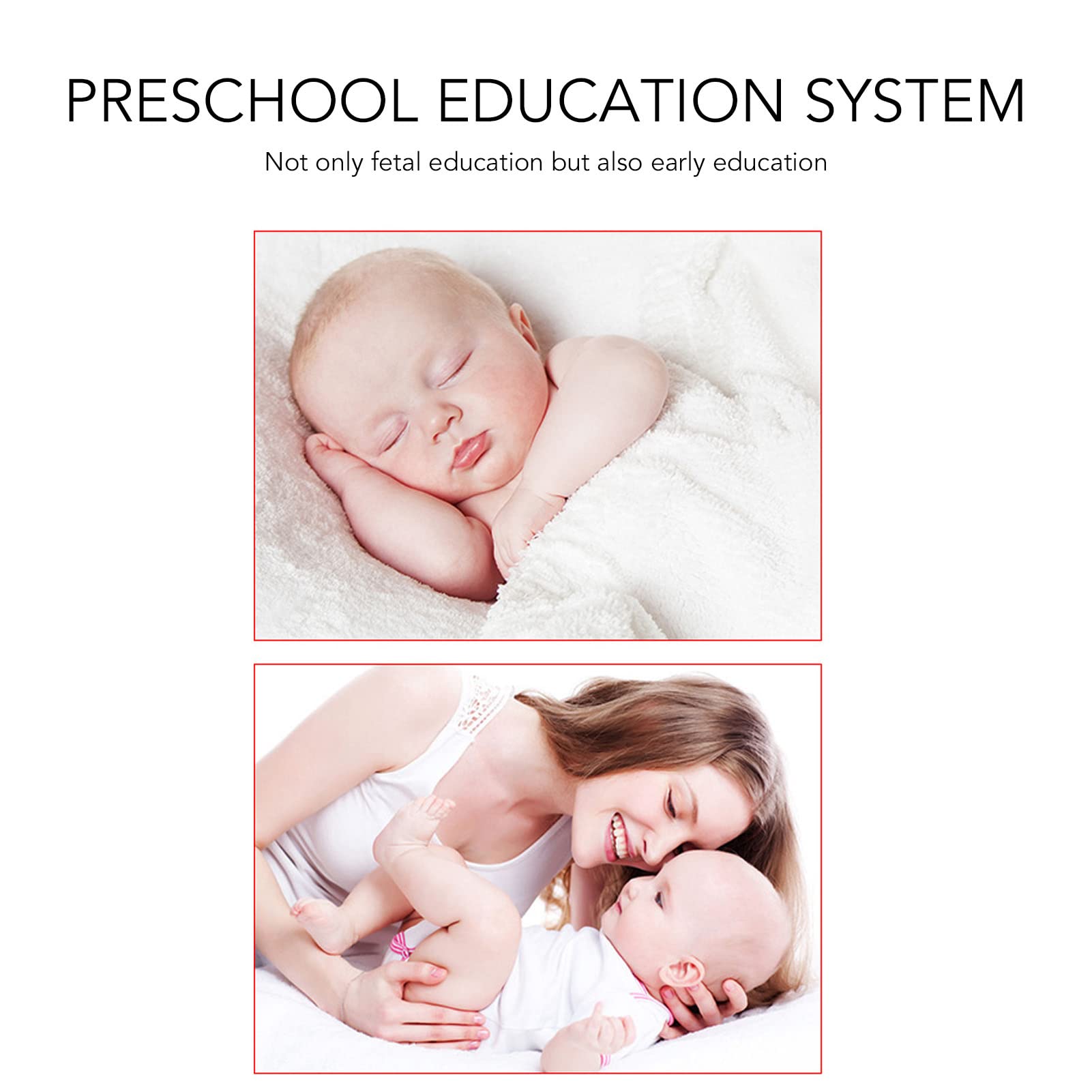 Máquina de Sonido de Educación Prenatal, Máquina de Ruido Blanco para Dormir, Máquina de Educación Temprana para Bebés con Cinturón Reproductor de Música de Educación Fetal para Mamá Recién Nacido