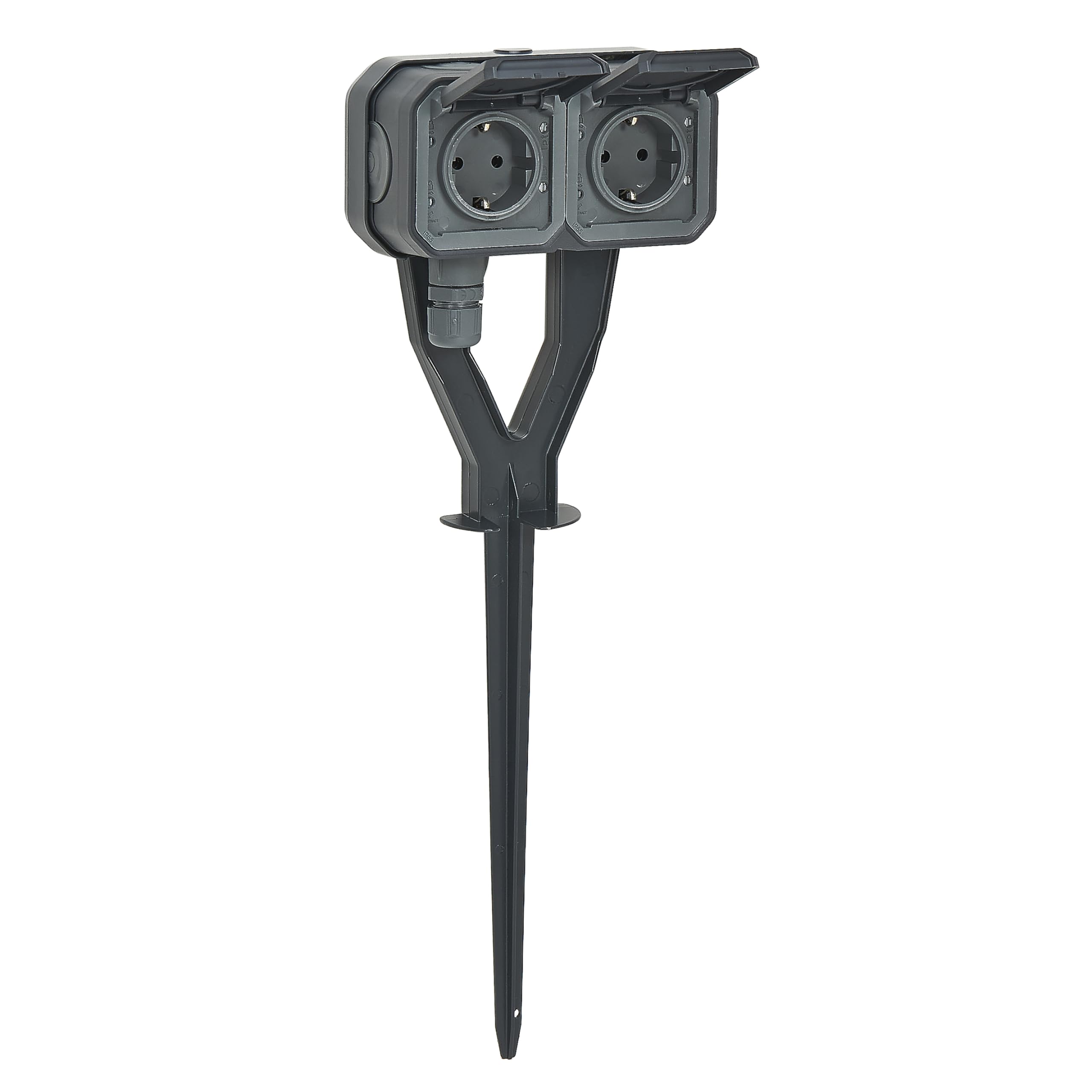 LEGRAND - Presa elettrica da parete con superficie di terra mosaico - Presa 2P+T + Piastra di finitura + Staffa di montaggio a vite - Made in France - Bianco - Set