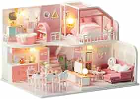 ミニチュア　ドールハウス　ライト　　　　　「ブライアーヒル邸宅」 Amazon | NOBONU ドールハウス ミニチュア 手作りキット セット