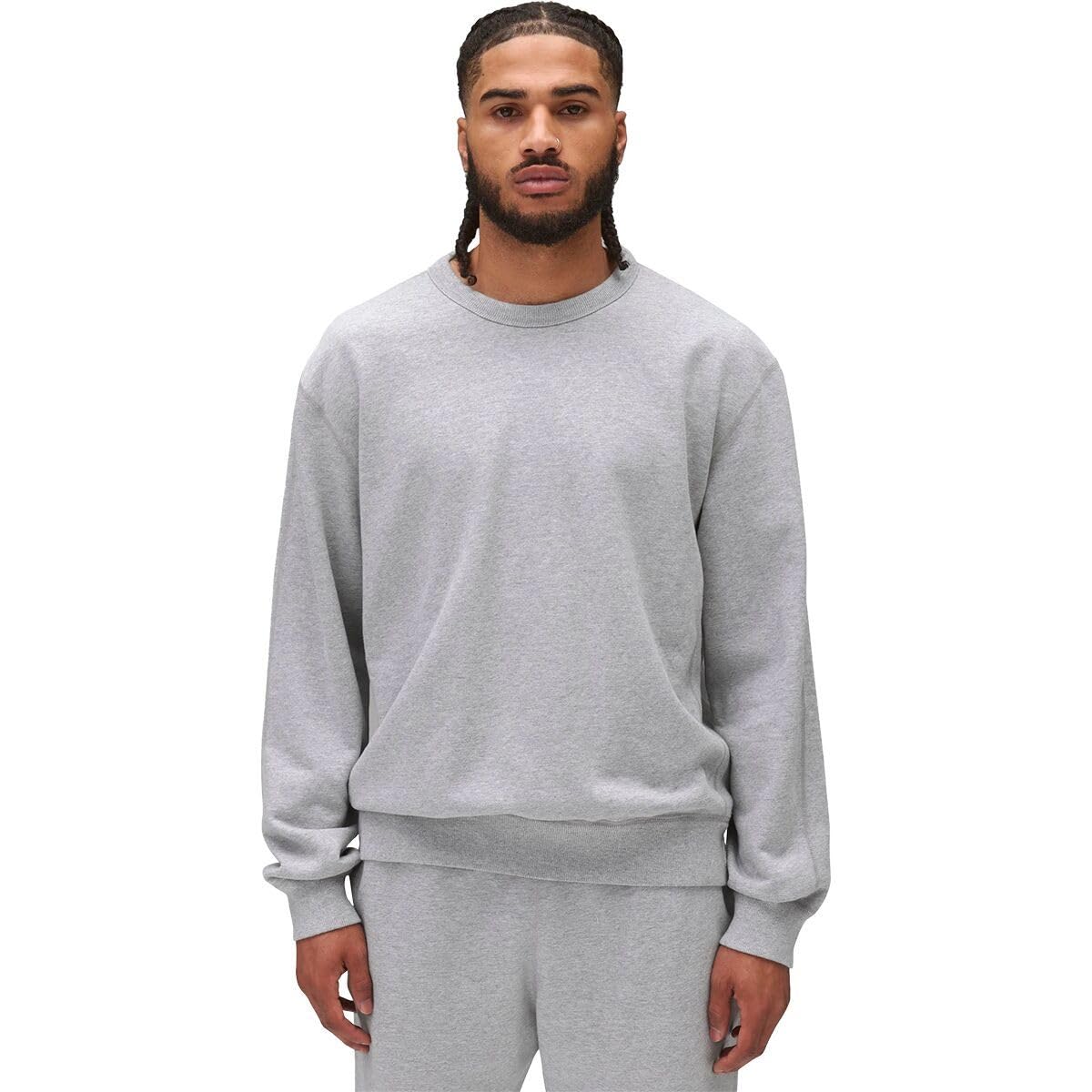 Men's Midweight Terry Classic Crew Neck Sweatshirt