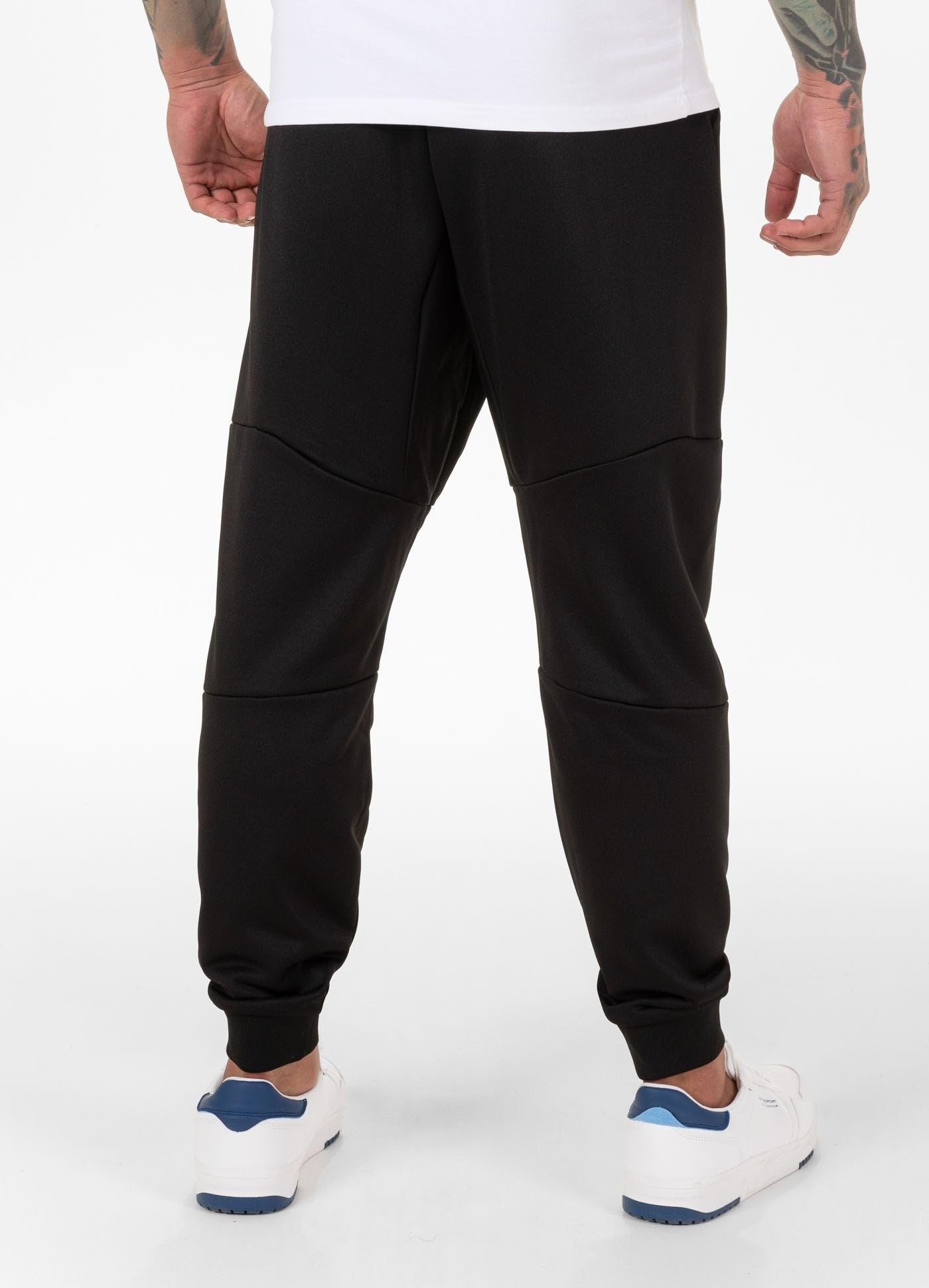 PITBULL - Pantalon de Jogging pour Hommes Long Oldschool Logo S, Coupe Sportive, Pantalon effilé, Tenue d’entraînement, Confort Quotidien