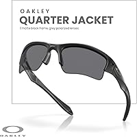 Vista 5 de OAKLEY Quarter Jacket OO9200 Sunglasses For Juniors+ Bundle Accessory Leash Kit, Microfiber Pouch