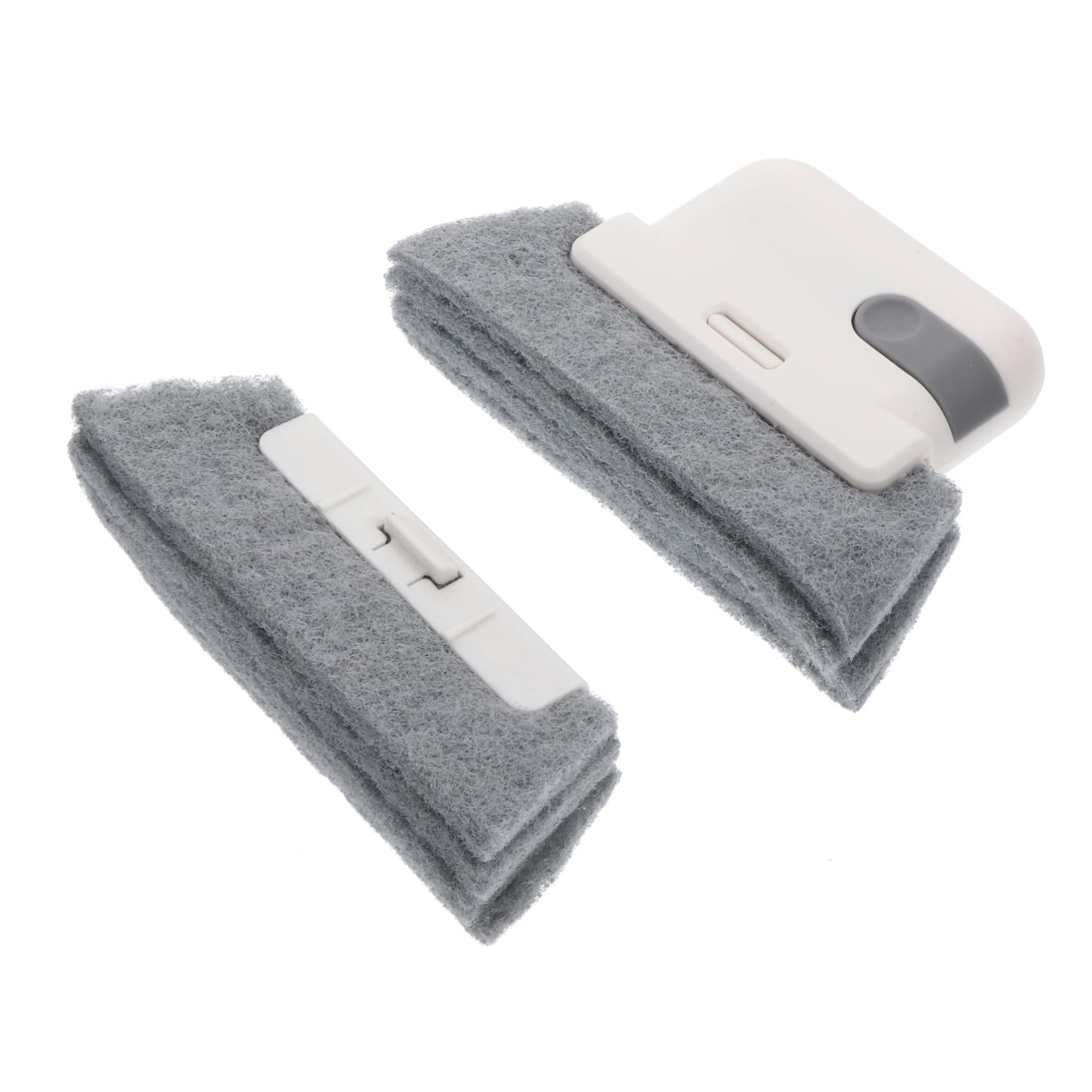 FOMIYES 1pc Multifunctional Window Slot Brush with Replacement Deep Cleaning Tool for Window Grooves Crevices and Corners and Scouring Pad Materials for Dust Removal