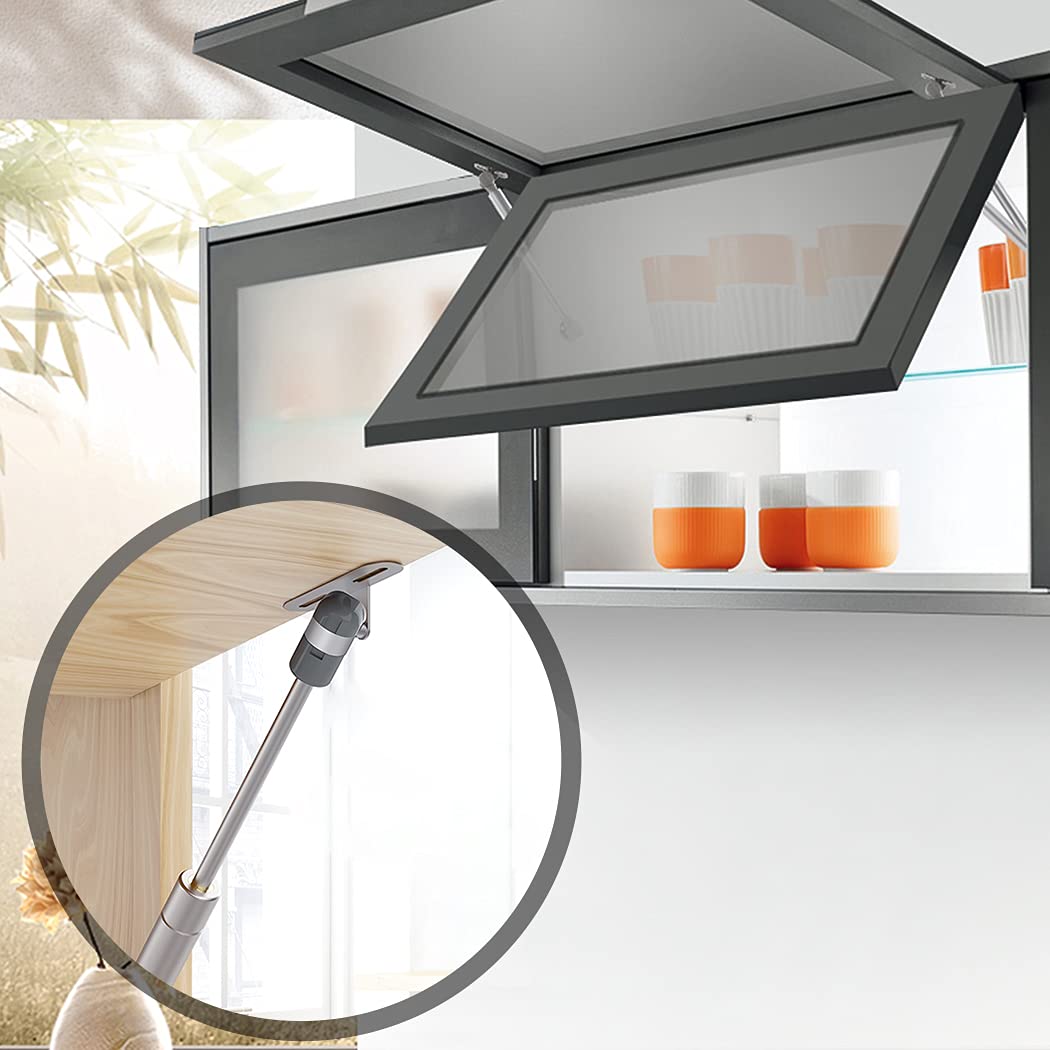 4Pcs Pistones a Gas 40N Amortiguadores Muebles Cocina Hidráulicos Resorte de Gas para Puertas y Armarios
