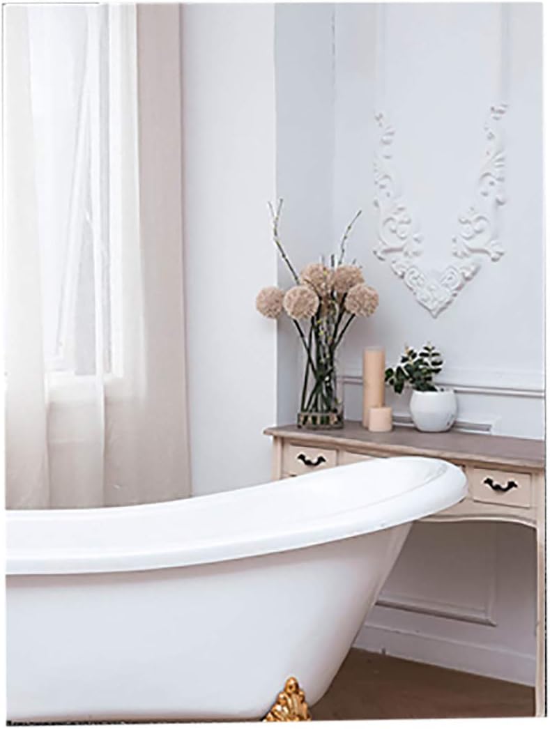 Wall Mounted Mirror Cabinet Bathroom Wall Cabinet Stainless Steel Modern Storage Organizer Furniture Single Door for Makeup (50 * 60 cm)