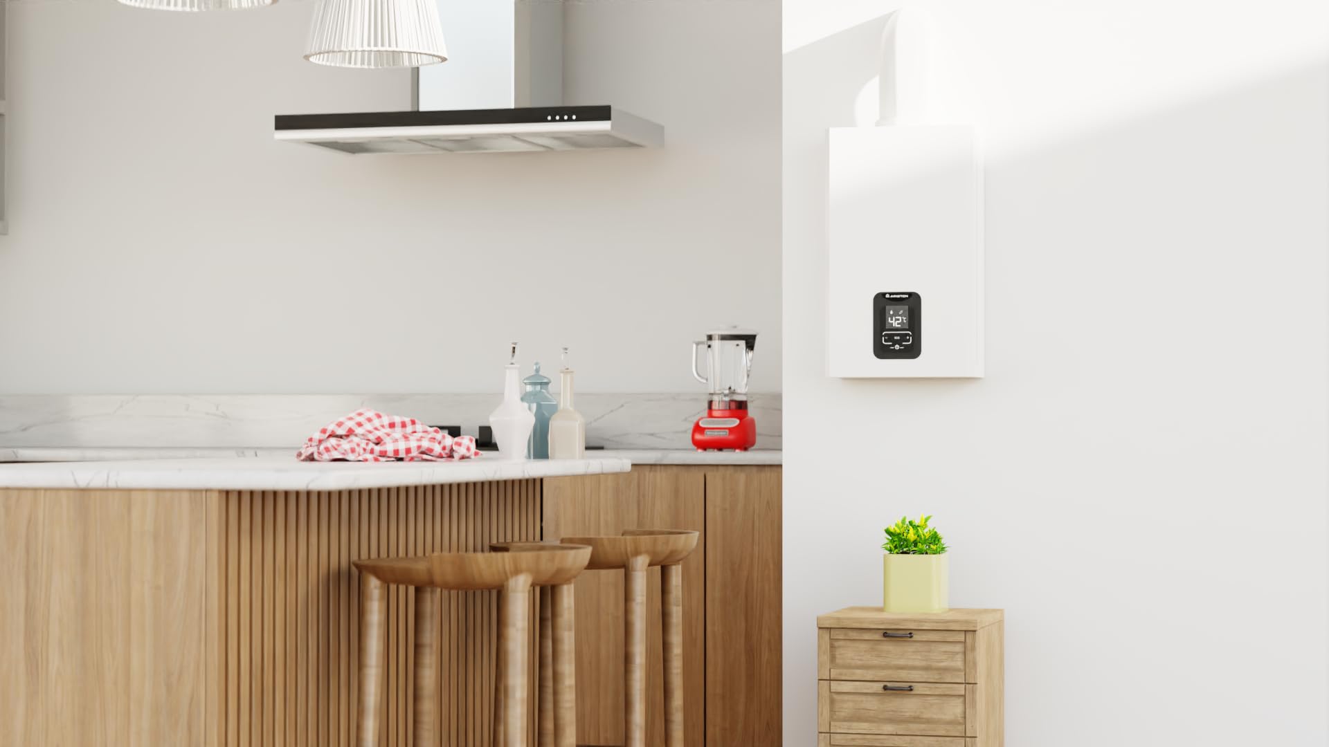 Ariston NEXT EVO X SFT - Scaldabagno a Gas Butano Istantaneo a Camera Stagna 11 L/LPG EU Sicuro Sicuro con Display Intuitivo e Funzione ECO EVO per Maggior Risparmio 34,5x16,5x65, Classe Energetica A+