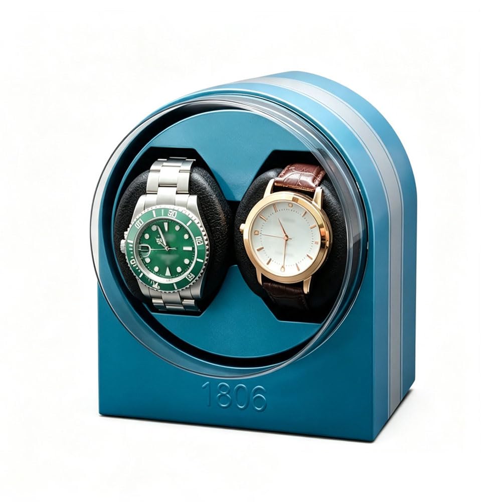 Relojero Automatico, Caja Giratoria Relojes Automaticos Blue